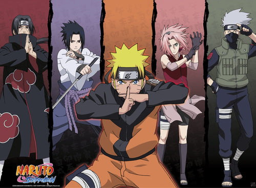 Naruto Shippuden Shippuden Group Nr 1 Poster 52X38cm | Yourdecoration.nl