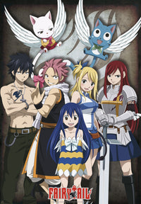 Fairy Tail Group Poster 61X91 5cm | Yourdecoration.nl