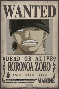 One Piece Wanted Zoro New Poster 35X52cm | Yourdecoration.nl