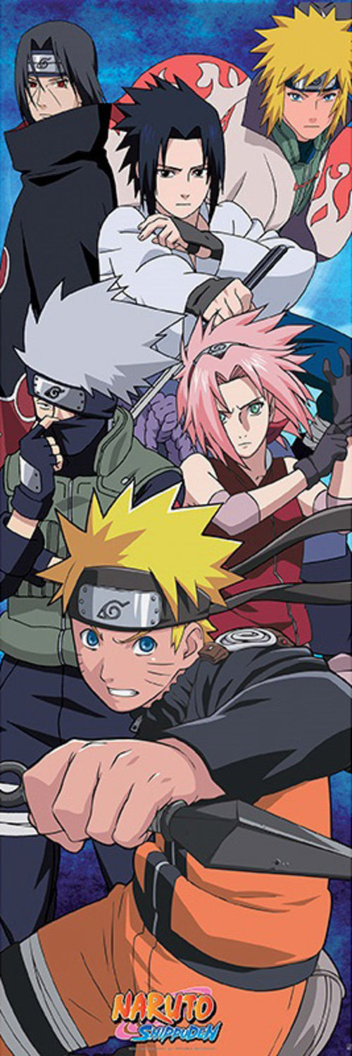 Abystyle Abydco450 Naruto Shippuden Group Poster 53x158cm | Yourdecoration.nl