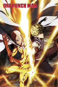 One Punch Man Saitama And Genos Poster 61X91 5cm | Yourdecoration.nl