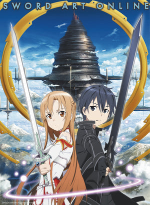 Sword Art Online Asuna And Kirito Aincrad Poster 38X52cm | Yourdecoration.nl