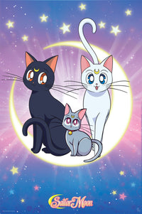 Sailor Moon Luna Artemis And Diana Poster 61X91 5cm | Yourdecoration.nl