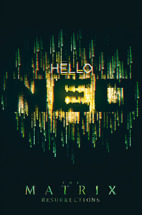 Abystyle Abydco865 The Matrix Hello Neo Poster 61x91,5cm | Yourdecoration.nl