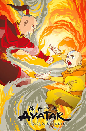 Abystyle Gbydco199 Avatar Aang Vs Zuko Poster 61x91,5cm | Yourdecoration.nl