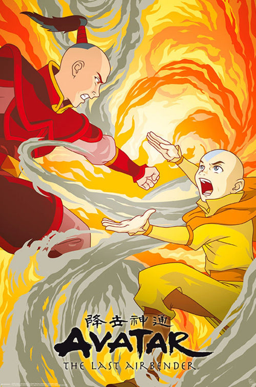 Abystyle Gbydco199 Avatar Aang Vs Zuko Poster 61x91,5cm | Yourdecoration.nl