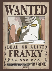 Abystyle Gbydco235 One Piece Wanted Franky Poster 38x52cm | Yourdecoration.nl