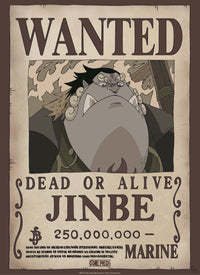 Abystyle Gbydco237 One Piece Wanted Jinbe Poster 38x52cm | Yourdecoration.nl