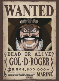 Abystyle Gbydco266 One Piece Wanted Gol D Roger Poster 38x52cm | Yourdecoration.nl