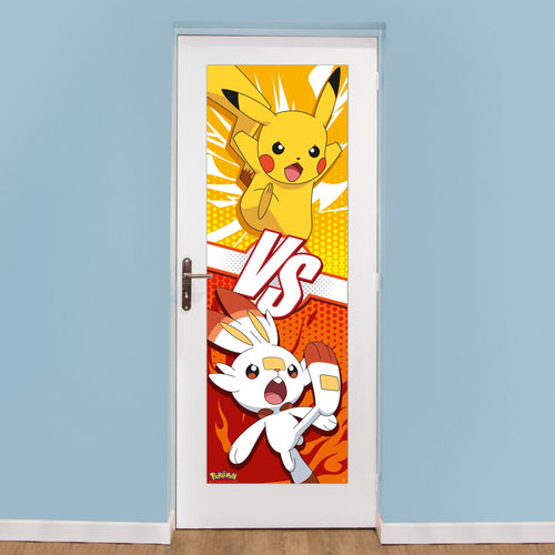 abystyle gbydco293 pokemon pikachu and scorbunny poster 53x158cm sfeer | Yourdecoration.nl