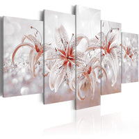 Artgeist Flowery Saga Canvas Painting 5 Piece | Yourdecoration.com