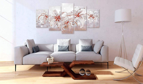 Artgeist Flowery Saga Canvas Painting 5 Piece Ambiance | Yourdecoration.com