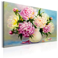 Artgeist Peonies Bouquet of Happiness Canvas Painting | Yourdecoration.com