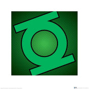Pyramid DC Comics Green Lantern Symbol Kunstdruk 40x40cm | Yourdecoration.nl
