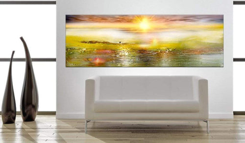 Artgeist Sunny Sea Canvas Painting Ambiance | Yourdecoration.com