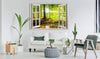 Artgeist Window View on Forest Canvas Painting Ambiance | Yourdecoration.com