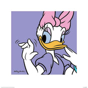 Pyramid Daisy Duck Lilac Kunstdruk 40x40cm | Yourdecoration.nl