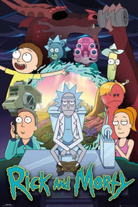 GBeye Rick and Morty Season 4 Part One V2 Poster 61x91,5cm | Yourdecoration.nl