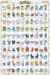 GBeye Pokemon Johto Pokemon Poster 61x91,5cm | Yourdecoration.nl