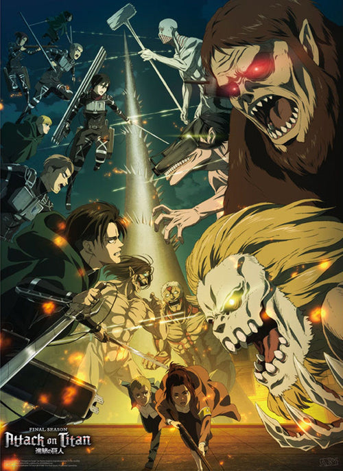 Gbeye Gbydco056 Attack On Titan Paradis Vs Marley Poster 38X52cm | Yourdecoration.nl
