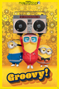 Gbeye GBYDCO094 Minions Groovy French Poster 61x 91-5cm | Yourdecoration.nl