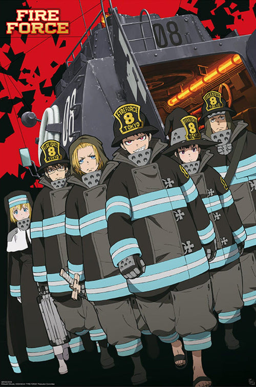 Gbeye GBYDCO109 Fire Force Key Art S1 Company 8 Poster 61x 91-5cm | Yourdecoration.nl