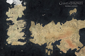 Gbeye GBYDCO140 Game Of Thrones Westeros Map Poster 91-5x61cm | Yourdecoration.nl