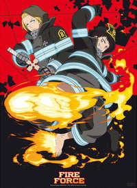 Gbeye GBYDCO149 Fire Force Shinra And Arthur Poster 38x52cm | Yourdecoration.nl