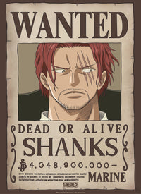 Gbeye Gbydco261 One Piece Wanted Shanks Poster 38x52cm | Yourdecoration.nl