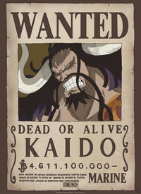 gbeye gbydco265 one piece wanted kaido poster 38x52cm | Yourdecoration.nl