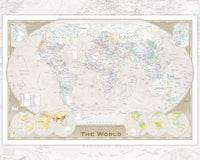GBeye World Map Tripel Poster 50x40cm | Yourdecoration.nl