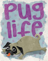 GBeye Pug Life Poster 40x50cm | Yourdecoration.nl