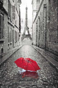 Grupo Erik GPE4860 Paris Umbrella Red Poster 61X91,5cm | Yourdecoration.nl