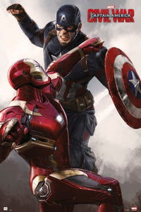 Grupo Erik GPE4985 Captain America Civil War Cap Vs Iron Man Poster 61X91,5cm | Yourdecoration.nl