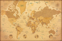 Grupo Erik GPE5029 Map World Es Vintage Poster 91,5X61cm | Yourdecoration.nl