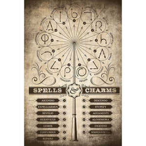 Grupo Erik GPE5160 Harry Potter Spells And Charms Poster 61X91,5cm | Yourdecoration.nl