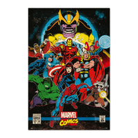Grupo Erik GPE5264 Marvel Comics Infinity Retro Poster 61X91,5cm | Yourdecoration.nl