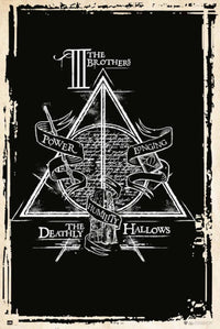 Grupo Erik GPE5320 Harry Potter Deathly Hallows Symbol Poster 61X91,5cm | Yourdecoration.nl