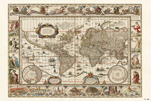 Grupo Erik GPE5452 Ancient World Map Poster 91,5X61cm | Yourdecoration.nl