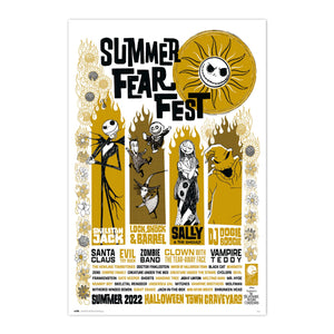 Grupo Erik GPE5521 Disney Nightmare Before Christmas Summer Fear Fest Poster 61X91,5cm | Yourdecoration.nl