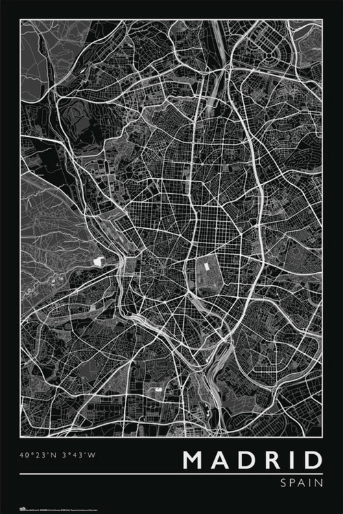 Grupo Erik Gpe5635 Madrid City Map Poster 61x91 5cm | Yourdecoration.nl
