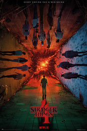 grupo erik gpe5755 stranger things teaser season 4 poster 61x91 5cm | Yourdecoration.nl