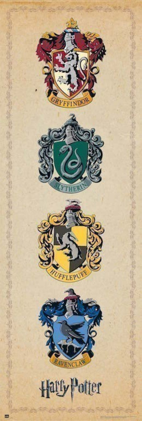 Grupo Erik PPGE8032 Harry Potter House Crests Poster 53X158cm | Yourdecoration.nl