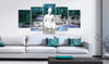 Artgeist Azure Prayer Canvas Painting 5 Piece Ambiance | Yourdecoration.com