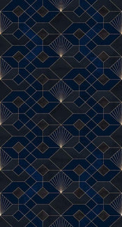 Komar Coquilles Nuit Vlies Fotobehang 150x280cm 3 banen | Yourdecoration.nl