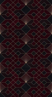Komar Coquilles Rouges Vlies Fotobehang 150x280cm 3 banen | Yourdecoration.nl