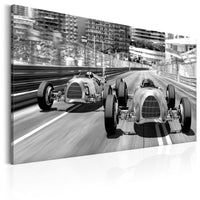 Artgeist Old Cars Racing Canvas Painting | Yourdecoration.com