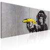 Artgeist Monkey and Banana Canvas Painting 5 Piece | Yourdecoration.com