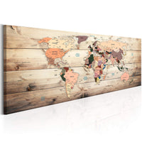 Artgeist World Maps Map of Dreams Canvas Painting | Yourdecoration.com