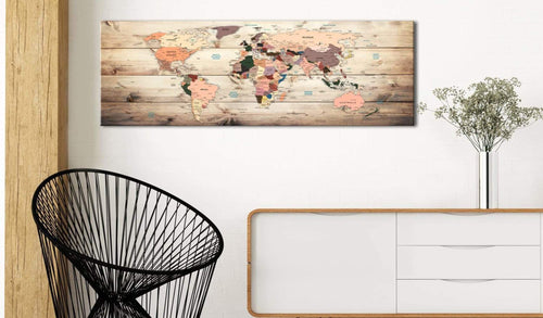 Artgeist World Maps Map of Dreams Canvas Painting Ambiance | Yourdecoration.com